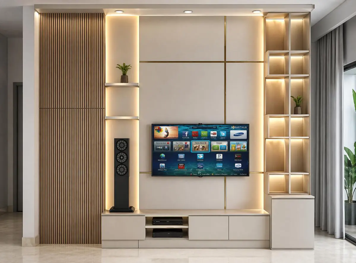 Backdrop TV Luxury Marmer