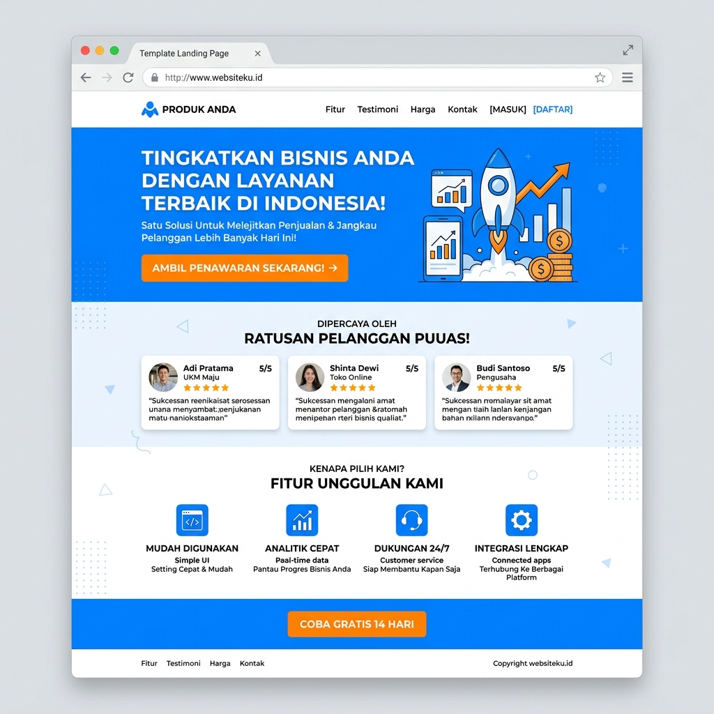 Template Landing Page